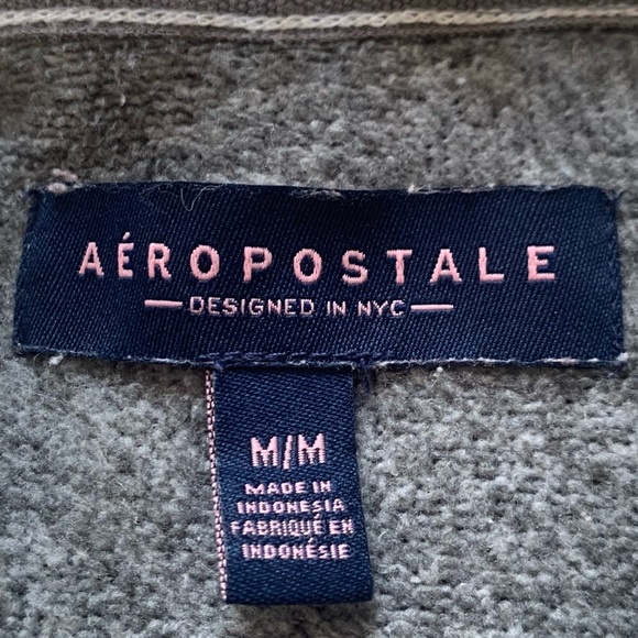 AEROPOSTALE➡️2/$9 3/$11⬅️Gray faux fur lined HOODIE (women’s M) Zip up front - Picture 6 of 8
